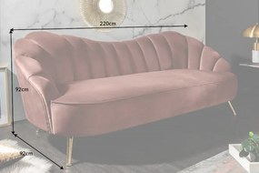 Sofa Arielle 220 cm zamat altrosa ružová »