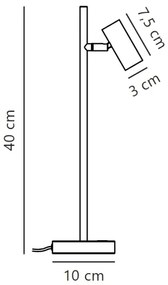 Nordlux - LED Stmievateľná stolná lampa OMARI LED/3,2W/230V biela