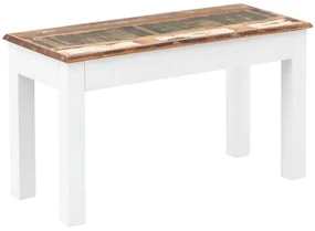 furniture-nabytek.cz - Masívna lavica Perth z recyklovaného dreva, lakovaná, biela / farebná