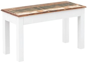 furniture-nabytek.cz - Masivní lavice Perth z recyklovaného dřeva, lakovaná, bílá / barevná