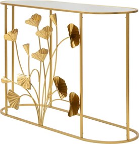 Konzolový stolík v zlatej farbe 40x120 cm Flow – Mauro Ferretti