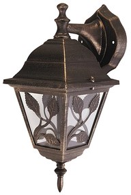 RABALUX Vonkajšia nástenná lampa HAGA, 1xE27, 100W, zlatá, IP44