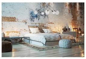 Stropné svietidlo Edison 5, chrómové telo svietidla
