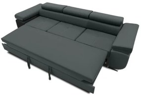 Trojmiestna rozkladacia sedačka RIGATTO tmavosivá
