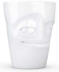 Biely šibalský porcelánový hrnček s uškom 58products