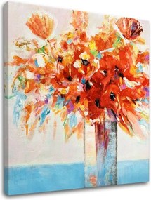 Obraz na plátne KVETY VO VÁZE 1 dielny XOBCH1180WE1