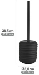 Čierna keramická WC kefa Illana – Wenko