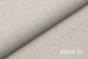 Čalúnená levitujúca posteľ Galin 140x200 - béžová ľahko čistiaca tkanina Maya 01
