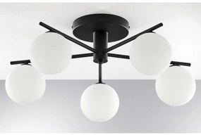 Jupiter 2049 - Prisadený luster PRATO 5xG9/14W/230V čierna/biela