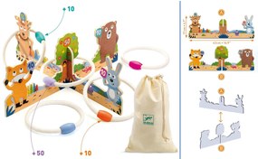 Hádzanie krúžkov na cieľ - Zvieratká