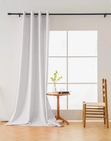 Záves OXFORD LIGHT 140x250 cm, biely Zavesenie: Riasiaca páska