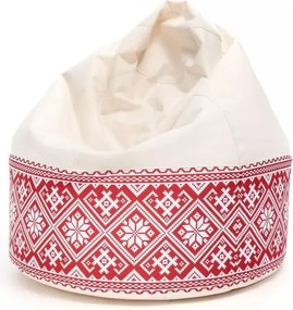 Sedací vak Viper Folk Outdoor TiaHome - krémovo červená