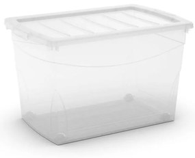 KIS Omnibox XL priehľadný 60l s koliesky