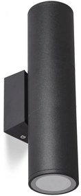 Vonkajšie nástenné svietidlo 2xGU10/35W/230V IP54 guľatý čierna
