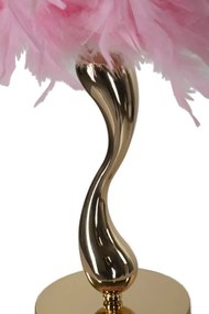 Stolová lampa Cart 47 cm ružovo-zlatá