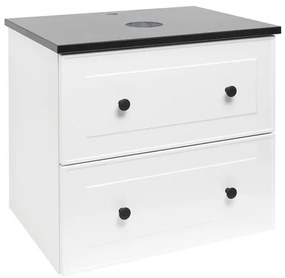 Kúpeľňová skrinka s umývadlom Naturel Forli 60x53x46 cm biela lesk FORLI60BIZ, 1 ks