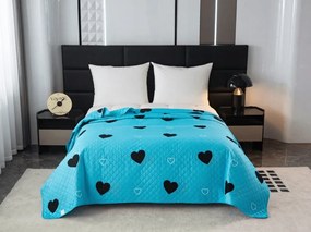 Prehoz na posteľ CORAZON modrý Rozmer: 170 x 210 cm