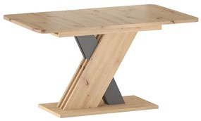 Jedálenský stôl Exel, dub artisan / antracit