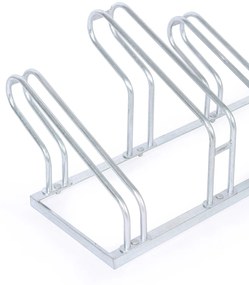 Stojan na bicykle na zem, dve šírky kolies 55 a 80 mm, 4 státia