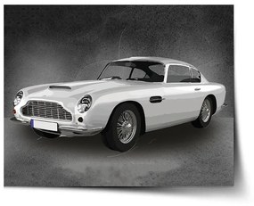 Sablio Plagát Aston Martin Tmavé pozadie - 90x60 cm