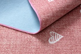 Koberec HEARTS Jeans - ružový
