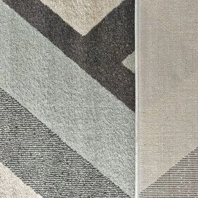 Moderný koberec s geometrickými vzormi v sivých farbách Šírka: 200 cm | Dĺžka: 290 cm