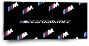 Sablio Obraz MPERFORMANCE čierny vzor - 110x50 cm