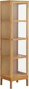 Vitrína v prírodnej farbe 47x180x40 cm Zamora – House Nordic