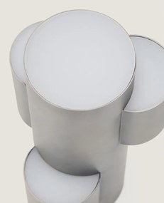 Kovová LED stmievateľná stolová lampa v striebornej farbe (výška 26,5 cm) Adrina – Kave Home