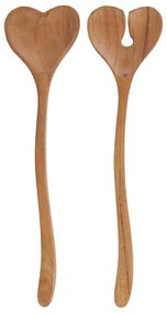 ACACIA Šalátový príbor srdce set 2 ks