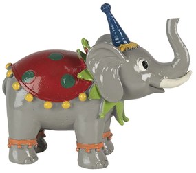 Dekoratívne soška cirkusového slona - 13 * 6 * 11 cm