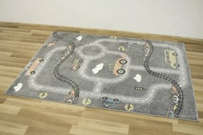 Detský koberec Lima C511A sivý