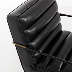 BRIANNA ČALÚNENÉ LOUNGE KRESLO black
