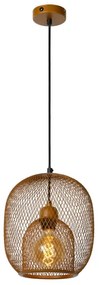 Lucide 78396/01/43 - Luster na lanku JERREL 1xE27/40W/230V hnedá