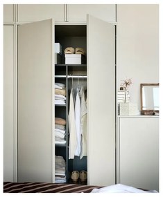 Krémová modulárna skriňa z borovicového dreva 100x200 cm Daily – vtwonen