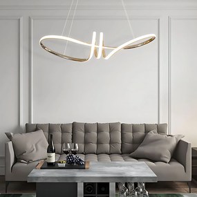 Toolight Toolight, LED závesné osvetlenie 120cm, 48W, 3000K, LHJ036-CP, zlatá, OSW-50016
