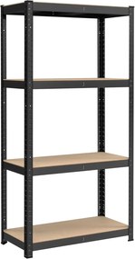 Dílenský regál Busta 80 cm černý/hnědý