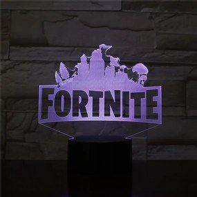 3Dmix 3DL-DRGB044 – 3D LED nočná lampa - Fortnite (Dual RGB)