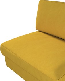 Poťah na neskladacie kreslo Kivik farba produktu žltá látka zapletaná