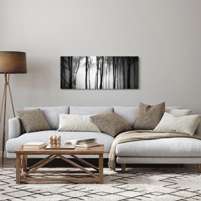 Obraz - Vlk v temnom lese (120x50 cm)