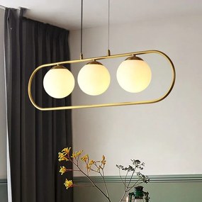 Toolight - Moderná stropná lampa 3xE27 60W APP915-3CP, zlatá, OSW-03205