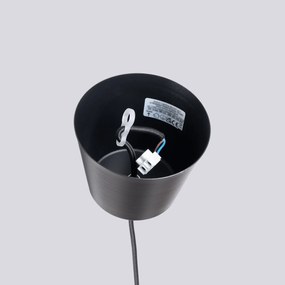 Závesné svietidlo Bilo, 1x čierne kovové tienidlo