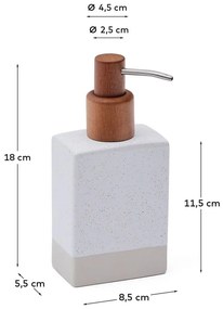 Krémový keramický dávkovač mydla 650 ml Careli – Kave Home
