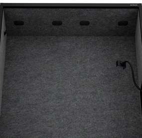 Sally 1150mm korpus Czarny - siedzisko Ciemnoszary