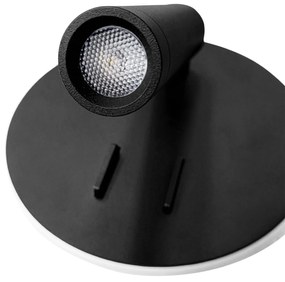 Toolight Toolight, LED nástenné svietidlo 16x14cm, 10W, APP1614-1W, čierna, OSW-06529