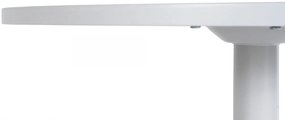 Barový stôl okrúhly DS25199, biely / rám biely - v108 x Ø60 cm