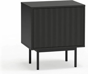 Čierny matný nočný stolík Sierra – Teulat