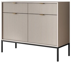 Komoda CORA kašmír 104 cm + čierna