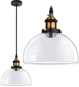 Toolight - Závesné sklenené stropné svietidlo Verto C, číre sklo, OSW-00138