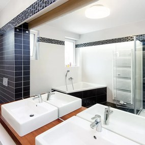 RENDL R13686 ZARA LED prisadené svietidlo, kúpeľňové IP44  opálové sklo/chróm